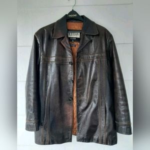 Vintage Men's Leather Coat